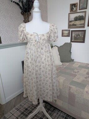 Neuflora Victoria Midi S XS Fit Cottagecore Romantic Floral